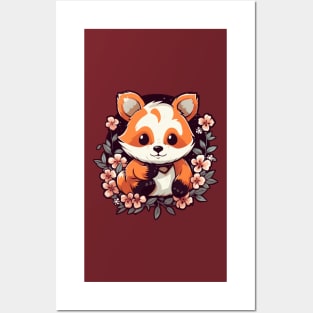 Cute Kawaii Redpanda | Chibi Red Panda Posters and Art